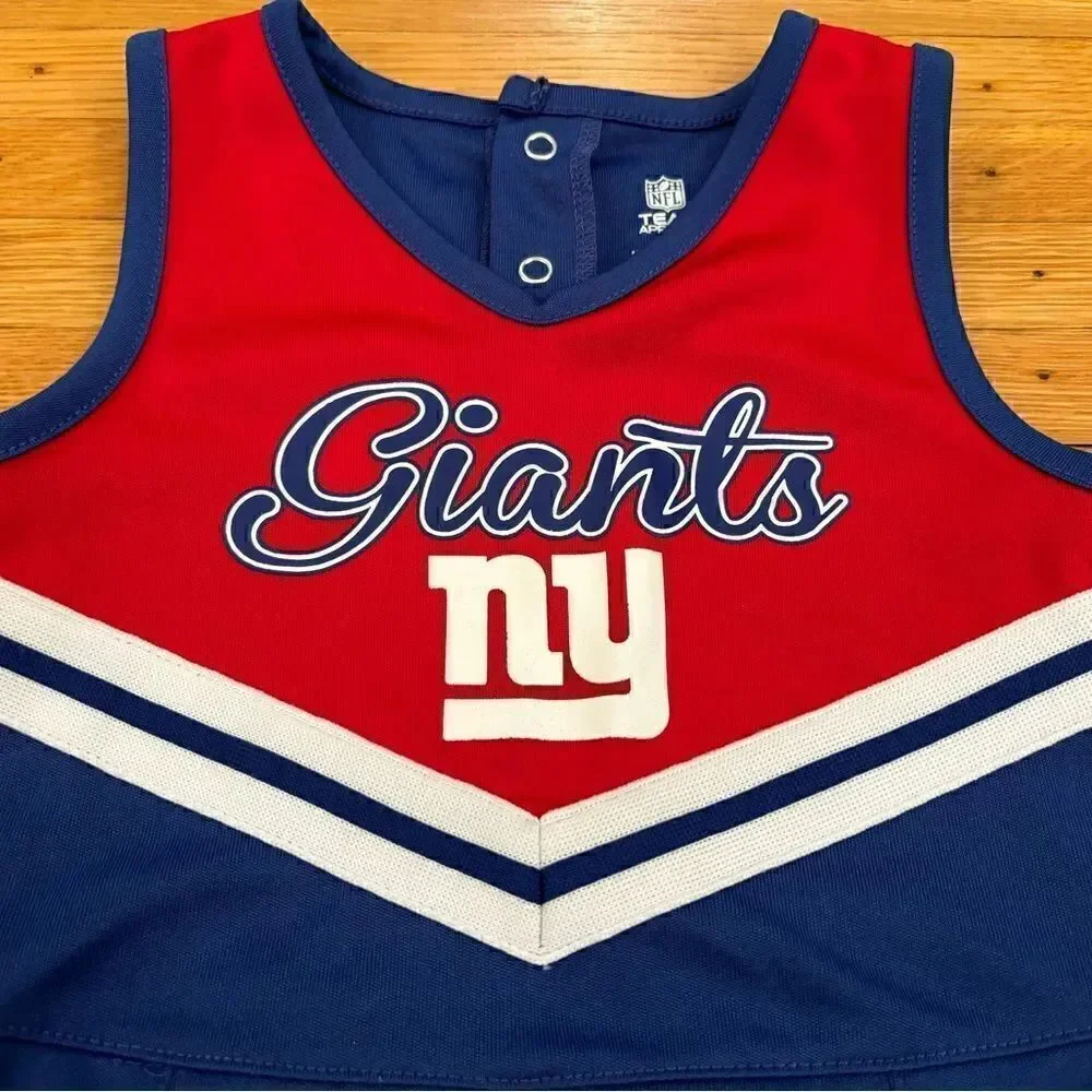 New York Giants red/white/blue toddler cheer dress